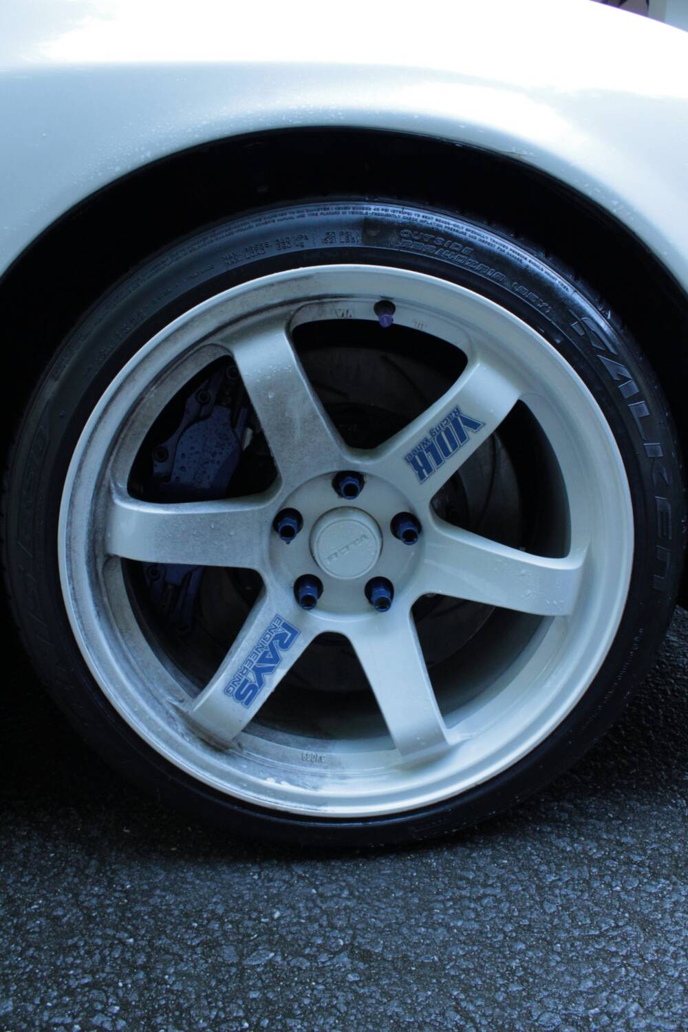 Wheel and tyre detail